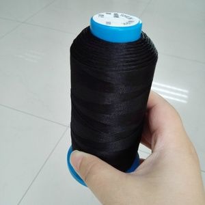 Black Nylon Thread 1500 ft AND 6 Large C needles
